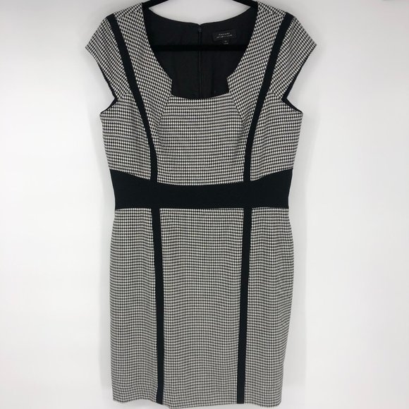 Tahari Arthur Levine Houndstooth Career Dress 10 - Picture 1 of 5